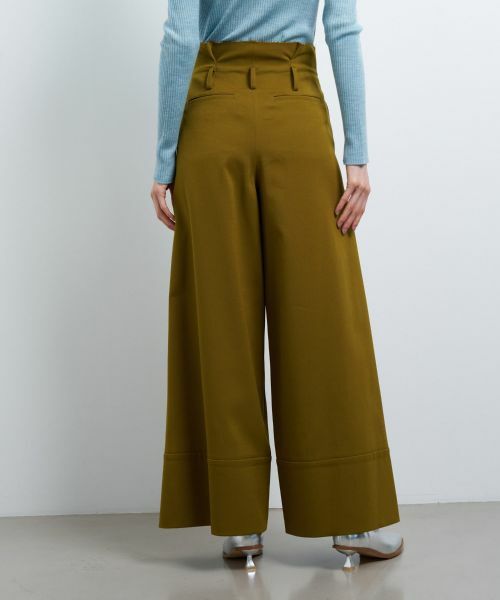 LANVIN en Bleu / ランバン オン ブルー その他パンツ | ウールツイルハイウエストワイドパンツ | 詳細9