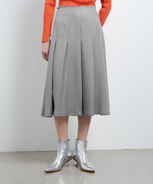 セール】 バルキーカルゼプリーツスカート （ロング・マキシ丈
