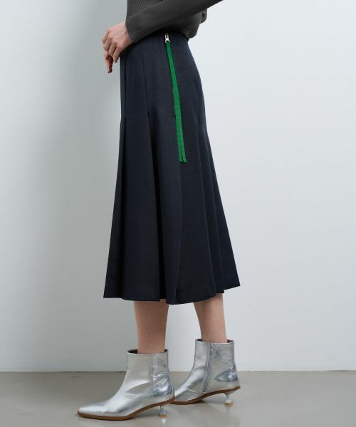 LANVIN en Bleu / ランバン オン ブルー ロング・マキシ丈スカート | バルキーカルゼプリーツスカート | 詳細11