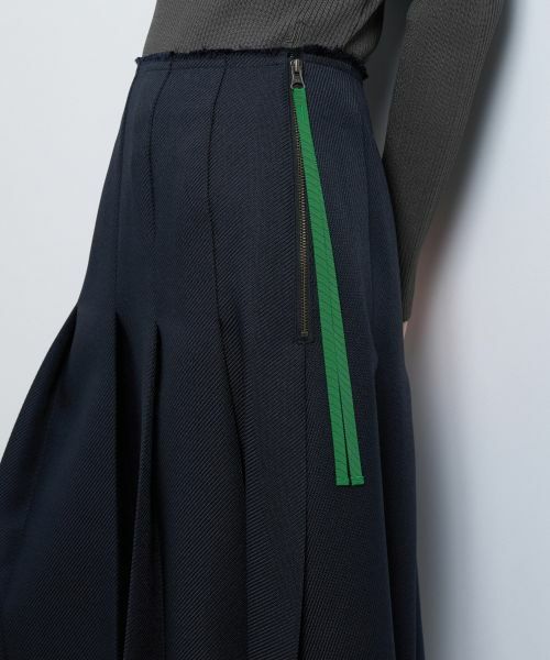 LANVIN en Bleu / ランバン オン ブルー ロング・マキシ丈スカート | バルキーカルゼプリーツスカート | 詳細14