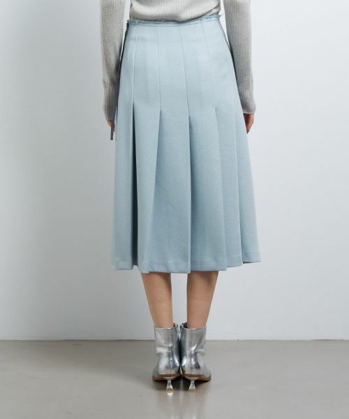 LANVIN en Bleu / ランバン オン ブルー ロング・マキシ丈スカート | バルキーカルゼプリーツスカート | 詳細2