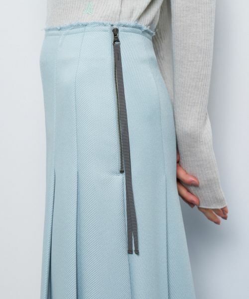 LANVIN en Bleu / ランバン オン ブルー ロング・マキシ丈スカート | バルキーカルゼプリーツスカート | 詳細3