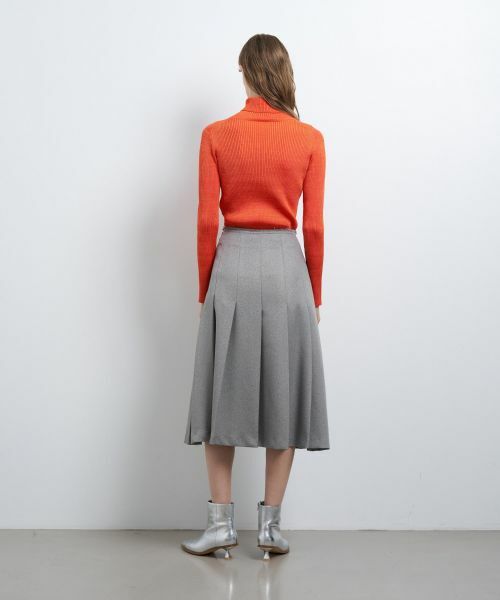 LANVIN en Bleu / ランバン オン ブルー ロング・マキシ丈スカート | バルキーカルゼプリーツスカート | 詳細6