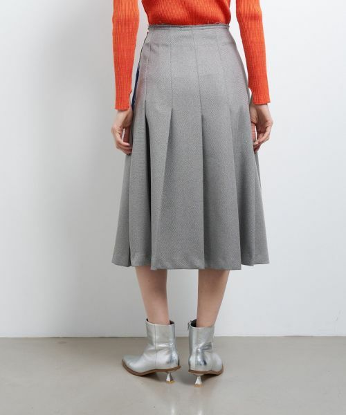 LANVIN en Bleu / ランバン オン ブルー ロング・マキシ丈スカート | バルキーカルゼプリーツスカート | 詳細8