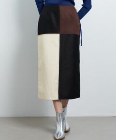 LANVIN en Bleu / ランバン オン ブルー ロング・マキシ丈スカート | カラーブロックスカート