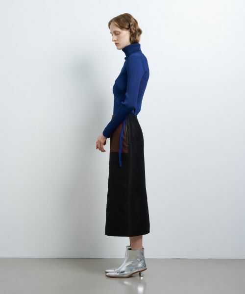 LANVIN en Bleu / ランバン オン ブルー ロング・マキシ丈スカート | カラーブロックスカート | 詳細2