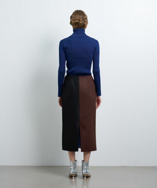 LANVIN en Bleu / ランバン オン ブルー ロング・マキシ丈スカート | カラーブロックスカート | 詳細3