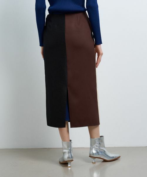 LANVIN en Bleu / ランバン オン ブルー ロング・マキシ丈スカート | カラーブロックスカート | 詳細6