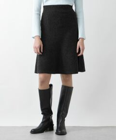 LANVIN en Bleu / ランバン オン ブルー ロング・マキシ丈スカート | ウールカシミヤフレアヘムニットスカート