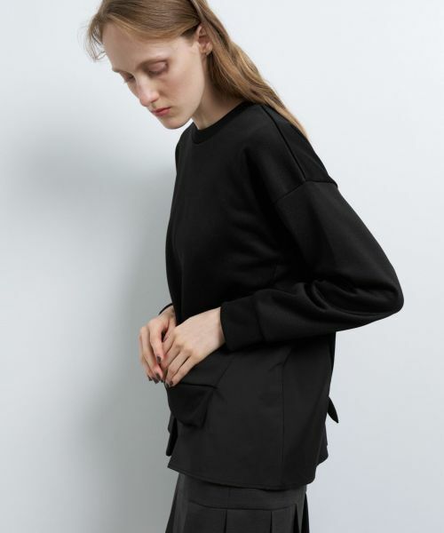 LANVIN en Bleu / ランバン オン ブルー Tシャツ | コンビスウェットプルオーバー | 詳細6