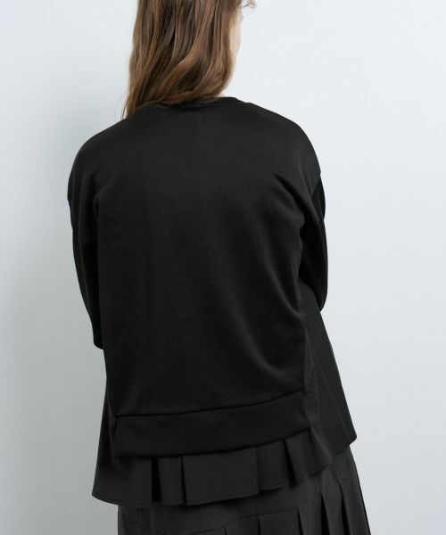 LANVIN en Bleu / ランバン オン ブルー Tシャツ | コンビスウェットプルオーバー | 詳細7