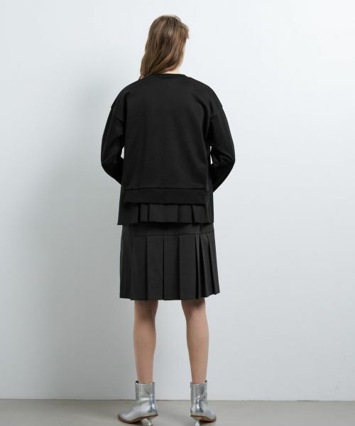 LANVIN en Bleu / ランバン オン ブルー Tシャツ | コンビスウェットプルオーバー | 詳細9