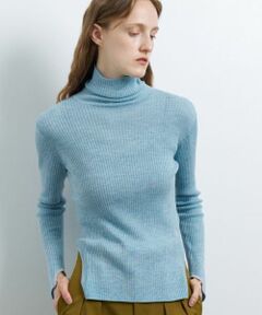 LANVIN en Bleu / ランバン オン ブルー ニット・セーター | カラーポイントリブタートル