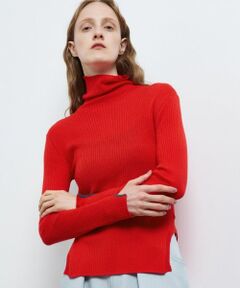 LANVIN en Bleu / ランバン オン ブルー ニット・セーター | カラーポイントリブタートル