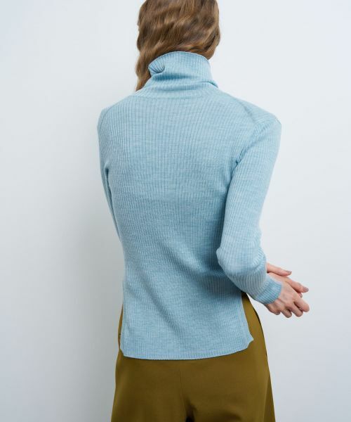 LANVIN en Bleu / ランバン オン ブルー ニット・セーター | カラーポイントリブタートル | 詳細5