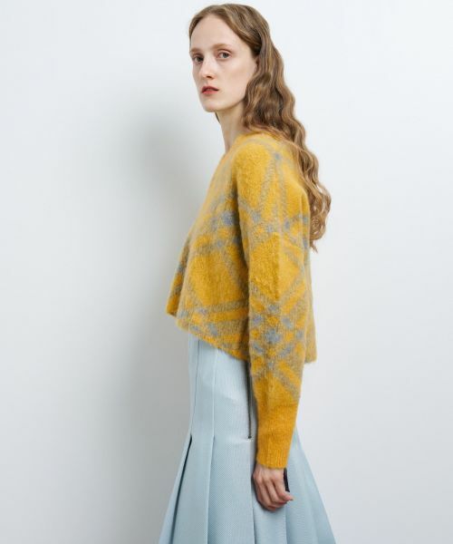 LANVIN en Bleu / ランバン オン ブルー ニット・セーター | チェックジャガードニット | 詳細5