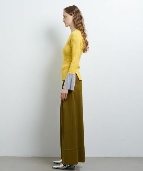 LANVIN en Bleu / ランバン オン ブルー ニット・セーター | ランダムリブフレアカフスニット | 詳細14