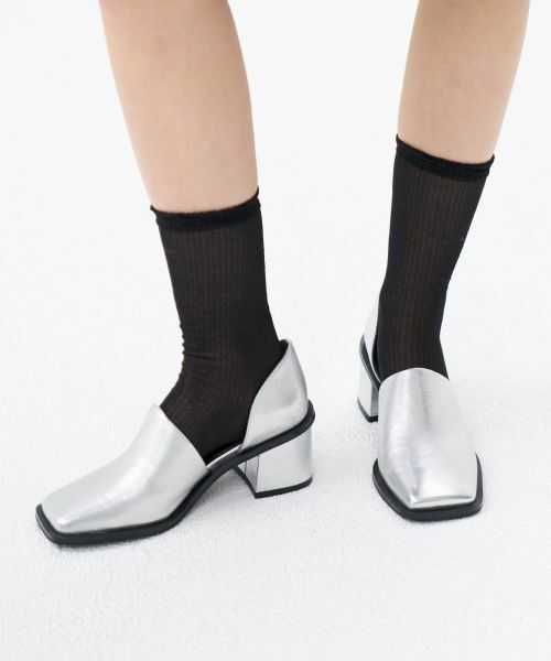 LANVIN en Bleu / ランバン オン ブルー その他小物 | スクエアトゥサイドオープンパンプス | 詳細1