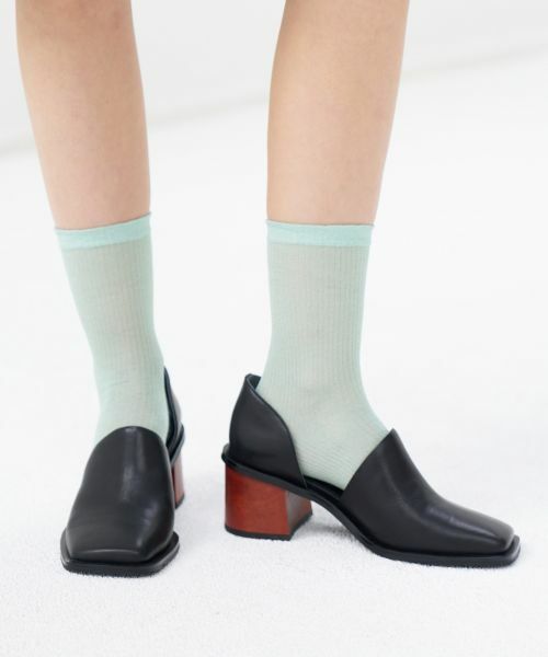 LANVIN en Bleu / ランバン オン ブルー その他小物 | スクエアトゥサイドオープンパンプス | 詳細2