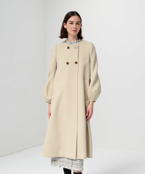 LANVIN en Bleu / ランバン オン ブルー その他アウター | トリプルクロスコクーンスリーブコート | 詳細1