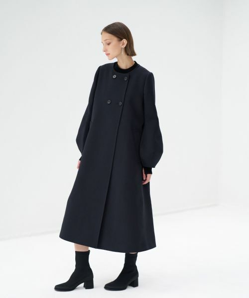 LANVIN en Bleu / ランバン オン ブルー その他アウター | トリプルクロスコクーンスリーブコート | 詳細5