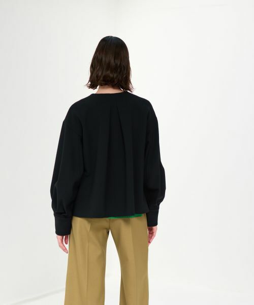 LANVIN en Bleu / ランバン オン ブルー テーラードジャケット | ドライダブルクロスノーカラージャケット | 詳細10