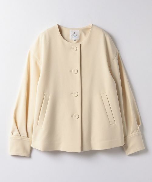 LANVIN en Bleu / ランバン オン ブルー テーラードジャケット | ドライダブルクロスノーカラージャケット | 詳細11