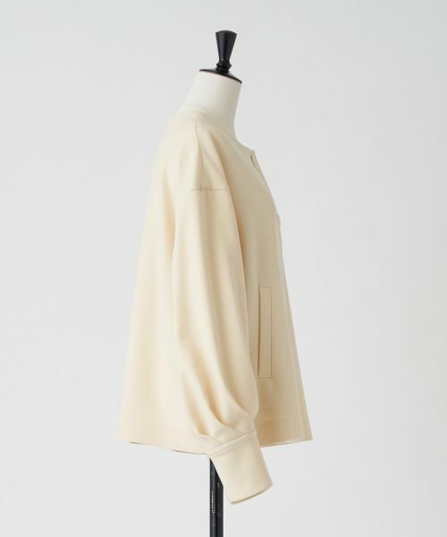 LANVIN en Bleu / ランバン オン ブルー テーラードジャケット | ドライダブルクロスノーカラージャケット | 詳細13