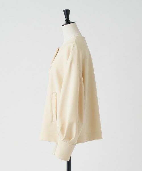 LANVIN en Bleu / ランバン オン ブルー テーラードジャケット | ドライダブルクロスノーカラージャケット | 詳細14