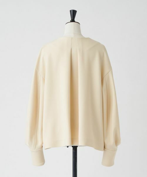 LANVIN en Bleu / ランバン オン ブルー テーラードジャケット | ドライダブルクロスノーカラージャケット | 詳細15