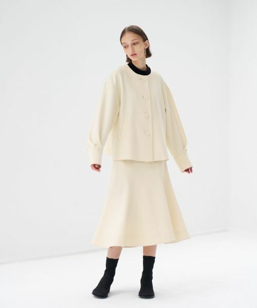 LANVIN en Bleu / ランバン オン ブルー テーラードジャケット | ドライダブルクロスノーカラージャケット | 詳細3