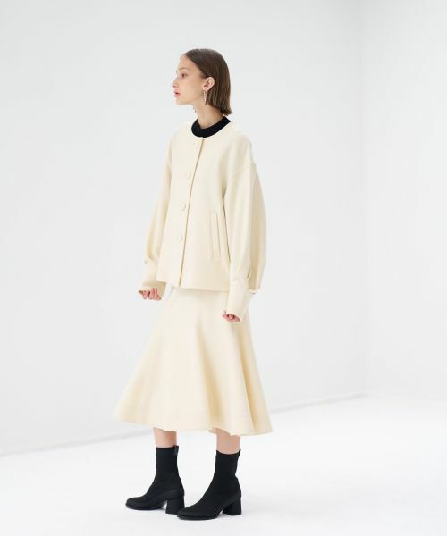 LANVIN en Bleu / ランバン オン ブルー テーラードジャケット | ドライダブルクロスノーカラージャケット | 詳細4