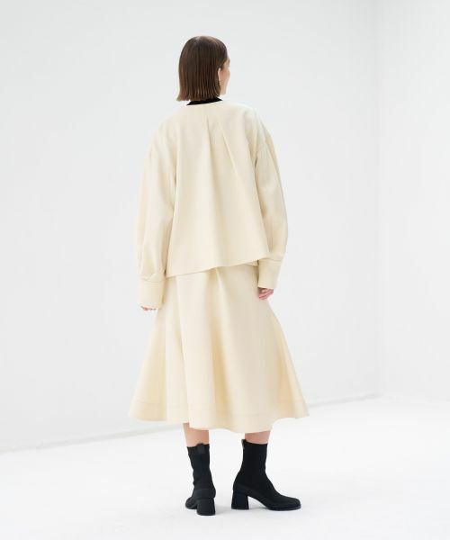 LANVIN en Bleu / ランバン オン ブルー テーラードジャケット | ドライダブルクロスノーカラージャケット | 詳細5