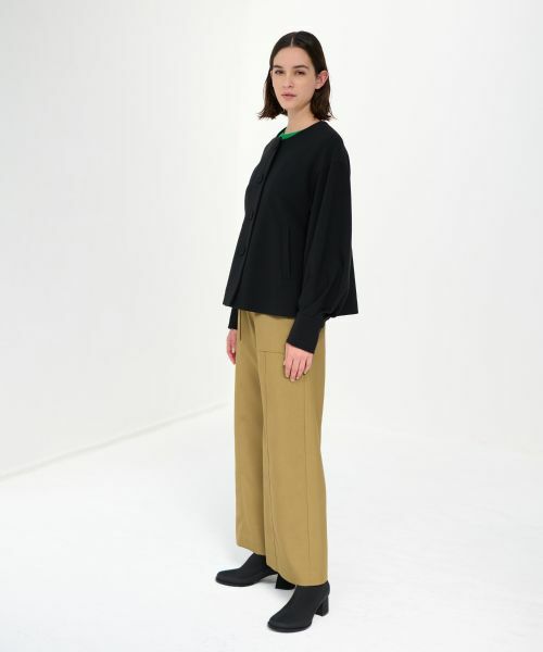 LANVIN en Bleu / ランバン オン ブルー テーラードジャケット | ドライダブルクロスノーカラージャケット | 詳細8