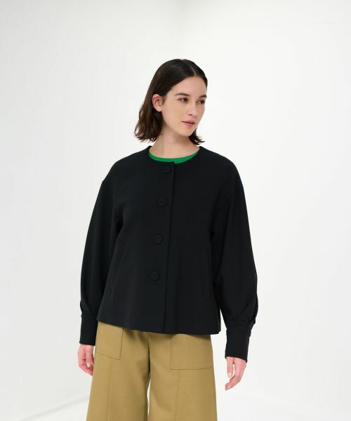 LANVIN en Bleu / ランバン オン ブルー テーラードジャケット | ドライダブルクロスノーカラージャケット | 詳細9