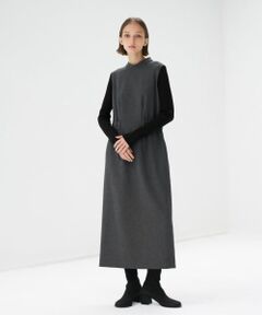 LANVIN en Bleu / ランバン オン ブルー ドレス | TRダブルクロスニットスリーブワンピース