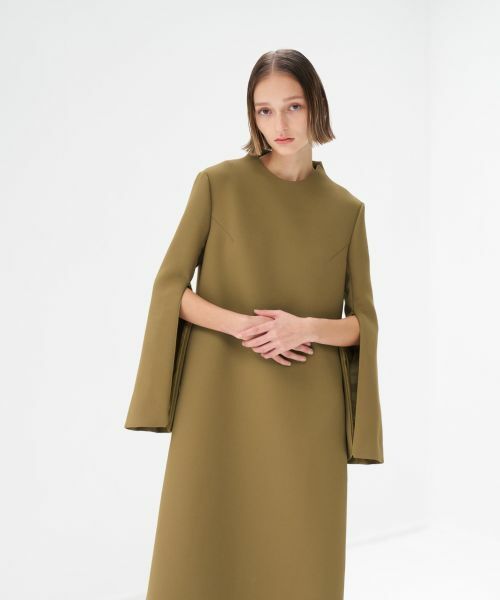 LANVIN en Bleu / ランバン オン ブルー ドレス | トリプルクロスＡラインワンピース | 詳細4