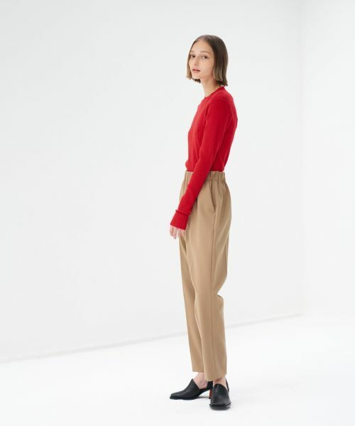 LANVIN en Bleu / ランバン オン ブルー その他パンツ | ダブルクロステーパードパンツ | 詳細2