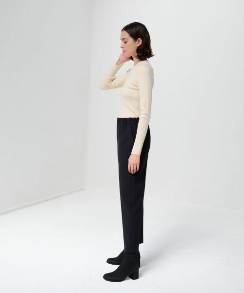 LANVIN en Bleu / ランバン オン ブルー その他パンツ | ダブルクロステーパードパンツ | 詳細5