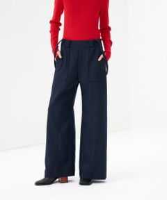 LANVIN en Bleu / ランバン オン ブルー その他パンツ | サスペンダーワイドポケットパンツ