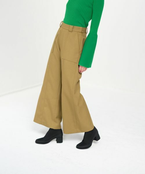 LANVIN en Bleu / ランバン オン ブルー その他パンツ | サスペンダーワイドポケットパンツ | 詳細1