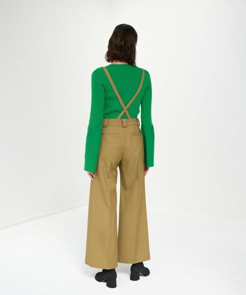 LANVIN en Bleu / ランバン オン ブルー その他パンツ | サスペンダーワイドポケットパンツ | 詳細3