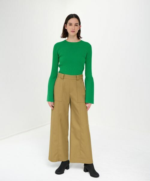 LANVIN en Bleu / ランバン オン ブルー その他パンツ | サスペンダーワイドポケットパンツ | 詳細4