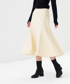 LANVIN en Bleu / ランバン オン ブルー ロング・マキシ丈スカート | ドライダブルクロスペプラムフレアスカート