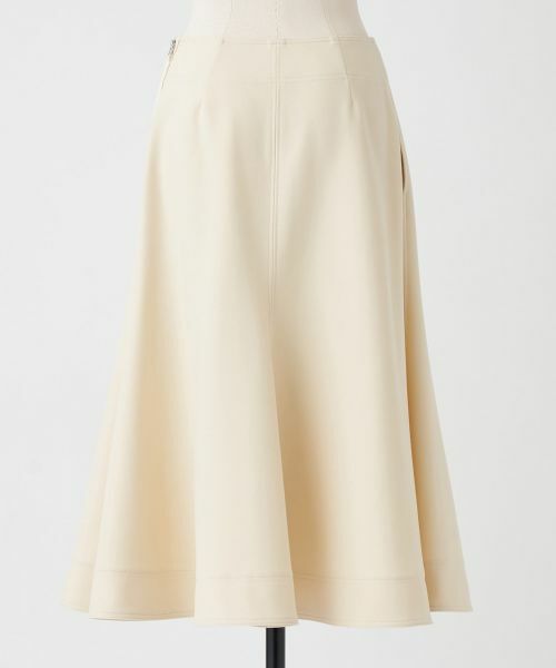 LANVIN en Bleu / ランバン オン ブルー ロング・マキシ丈スカート | ドライダブルクロスペプラムフレアスカート | 詳細12