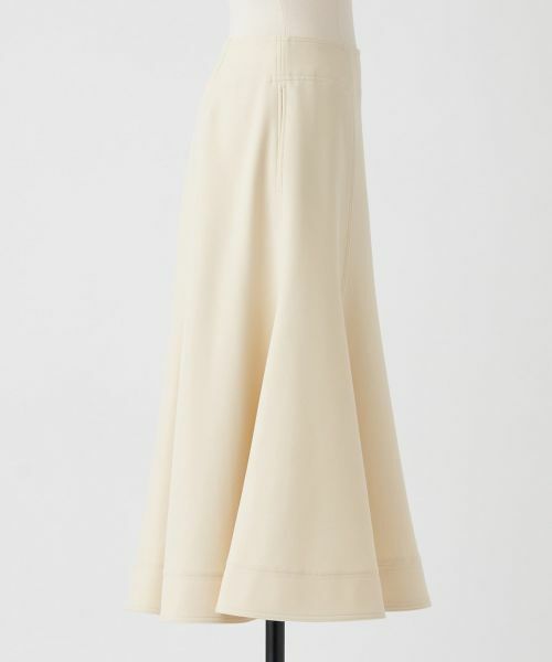 LANVIN en Bleu / ランバン オン ブルー ロング・マキシ丈スカート | ドライダブルクロスペプラムフレアスカート | 詳細13