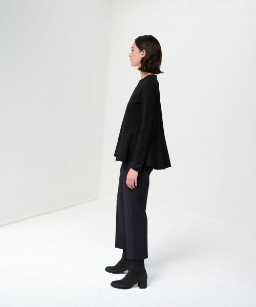 LANVIN en Bleu / ランバン オン ブルー Tシャツ | ポンチペプラムカットソー | 詳細6