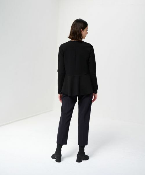 LANVIN en Bleu / ランバン オン ブルー Tシャツ | ポンチペプラムカットソー | 詳細7