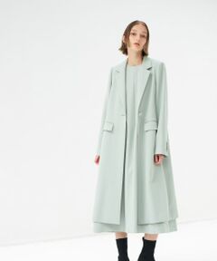 LANVIN en Bleu / ランバン オン ブルー その他アウター | ストレッチドスキンテーラードコート