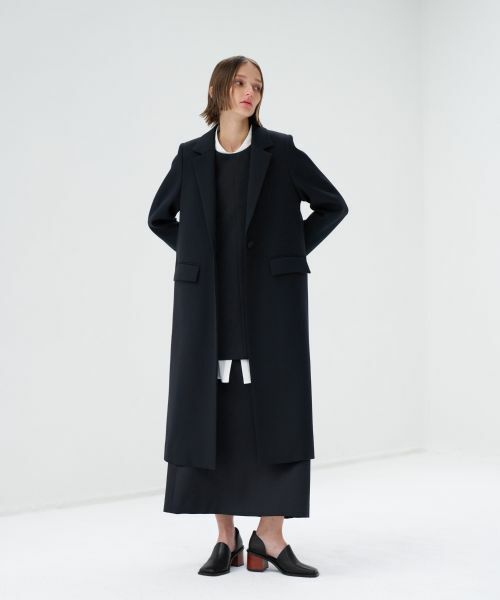 LANVIN en Bleu / ランバン オン ブルー その他アウター | ストレッチドスキンテーラードコート | 詳細8